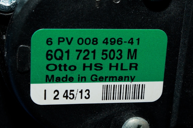Pedal gass til Audi A1 2010-2014 (Type I, Fase 1) (HELLA|6PV 008 496-41|6Q1 721 503 M|)