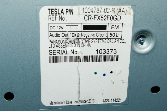 Bilstereo til Tesla Model S 2013-2016 (Fase 1) (TESLA|1004787-02-B|)