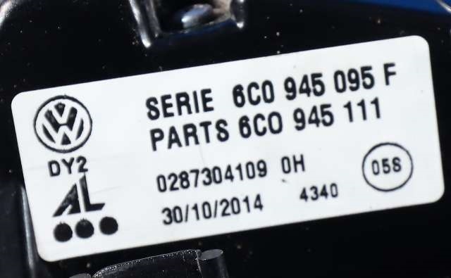 Baklykt venstre til VW Polo 2014-2017 (Type V, Fase 2)  (VAG|6C0 945 095 F|)