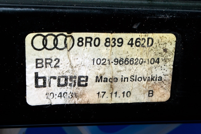 Ruteheis høyre bak til Audi Q5 2008-2012 (Type I, Fase 1)  (VAG|8K0 959 812 A|)