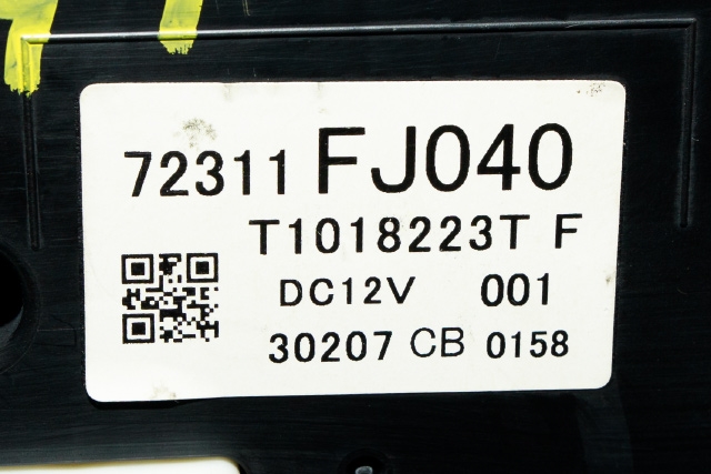 Varmeapparat betjening til Subaru Impreza 2013-2017 (Type IV)  (SUBARU|72311-FJ040|)