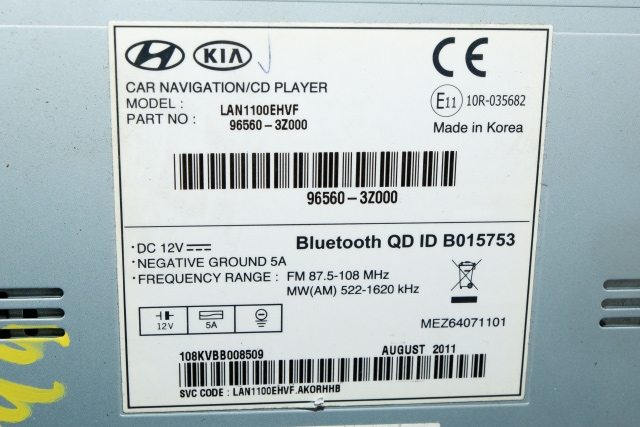 Bilstereo navigasjon til Hyundai i40 2012-2017  (HYUNDAI|96560-3Z000|)