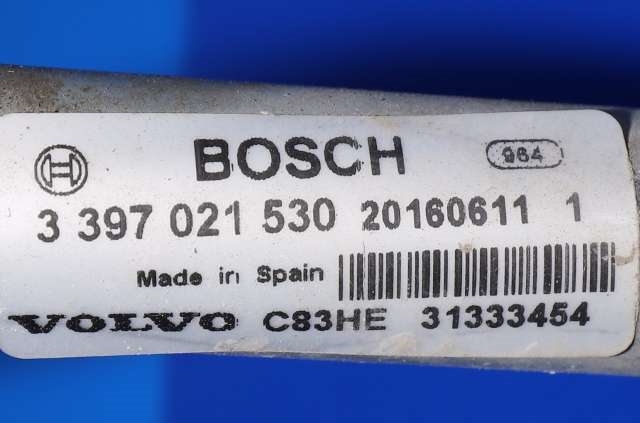 Viskermotor frontrute komplett m/overføring til Volvo XC60 2014-2017 (Type I, Fase 2)  (BOSCH|1 397 220 668|33970215-30|)