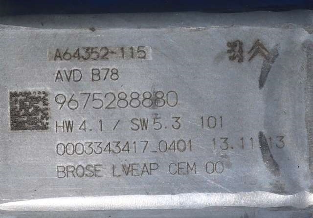 Ruteheis høyre foran til Citroën C4, Picasso 2013-2018 (Type II)  (CITROEN|96 752888 80|)
