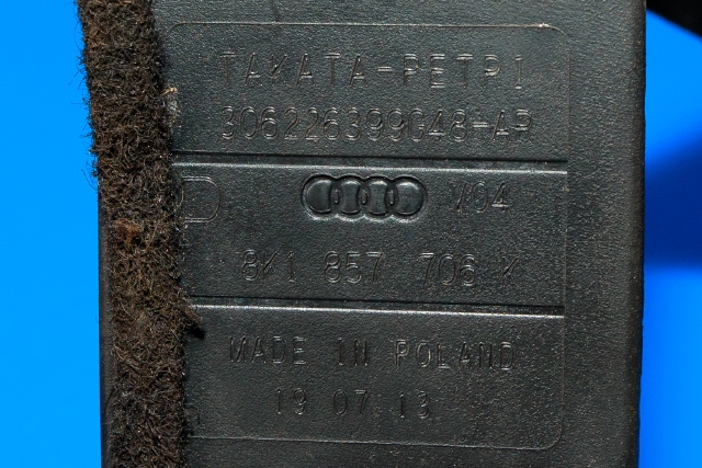 Sikkerhetsbelte foran høyre til Audi A4 2007-2014 (Type IV) (B8) (B8)