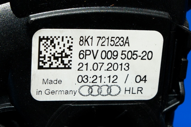 Pedal gass til Audi A4 2007-2014 (Type IV) (B8) (B8) (HELLA|6PV 009 505-20|8K1 721 523 A|)