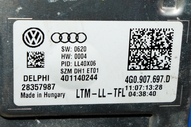 Styreenhet lys (LCM - Light Control Module) til Audi A4 2007-2014 (Type IV) (B8) (B8) (VAG|4G0 907 697 D|)