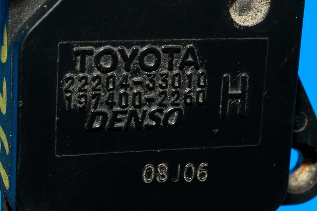 Luftmengde/luftmassemåler til Toyota Hiace 2007-2012 (Fase 3)  (DENSO|197400-2260|22204-33010|)