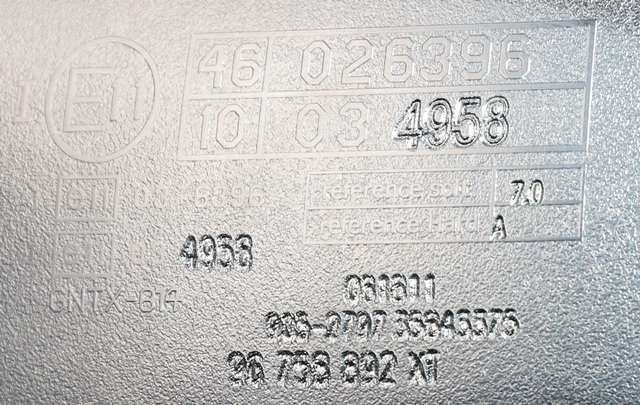 Speil innvendig til Peugeot 508 2011-2014 (Type I, Fase 1)  (PEUGEOT|96 758892 XT|)