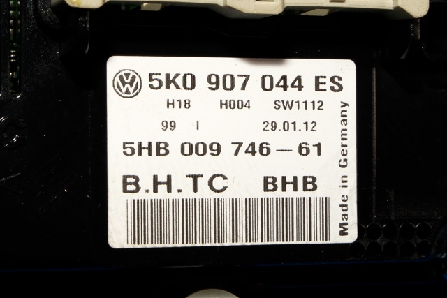 Varmeapparat betjening til VW Golf, Plus/Cross 2009-2013 (Fase 2)  (VAG|5K0 907 044 ES|)
