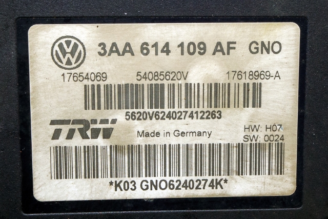 ABS sentral til VW Passat 2011-2015 (B7) (B7) (VAG|3AA 614 109 AF|)