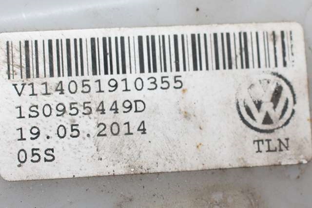 Spylertank foran til VW E-Up 2013-2019 (VAG|1S0 955 449 D|)
