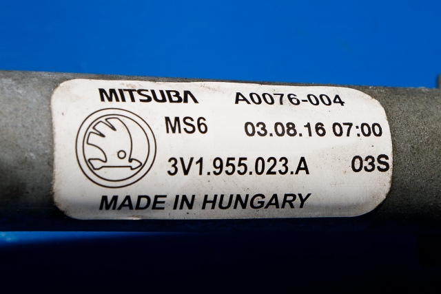 Viskermotor frontrute komplett m/overføring til Škoda Superb 2015-->> (Type III)  (VAG|3V1 955 023 A|)