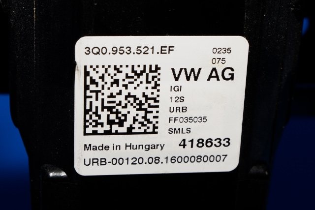 Bryter combi til Škoda Superb 2015-->> (Type III) (VAG|3Q0 953 521 EF|)
