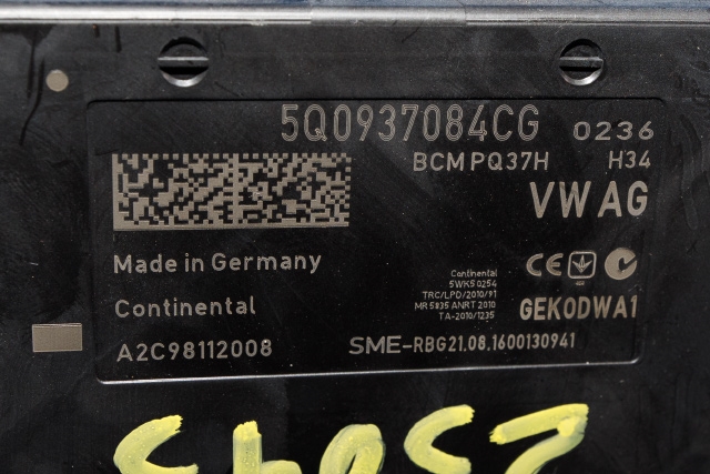 Styreenhet comfort (BCM) til Škoda Superb 2015-->> (Type III)  (VAG|5Q0 937 084 CG|)