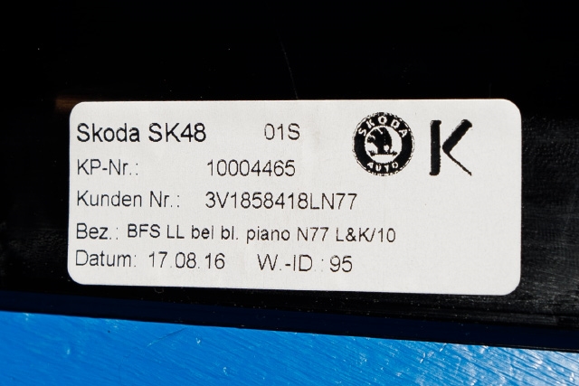 Dashbord diverse til Škoda Superb 2015-->> (Type III) (VAG|3V1 858 418|)