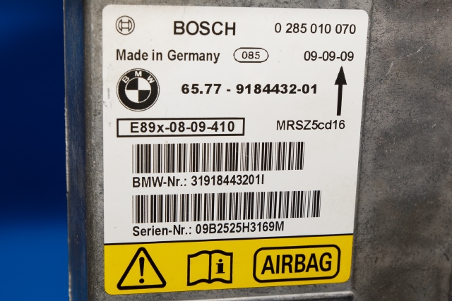 Styreenhet airbag hovedsensor til BMW 1-Serie 2004-2011 (E81/E82/E87/E88) (E81/E82/E87/E88) (BOSCH|0 285 010 070|65.77-9 184 432|)