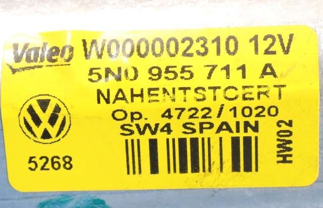 Viskermotor bakrute til VW Tiguan 2007-2011 (Type I, Fase 1)  (VAG|5N0 955 711 A|)
