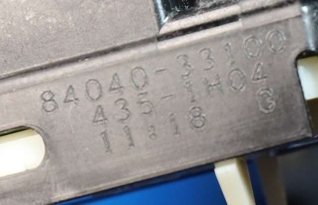 Bryter ruteheis førerdørspanel til Toyota Prius 2009-2016 (Type III) (COMBI) (COMBI) (TOYOTA|84040-33100|)