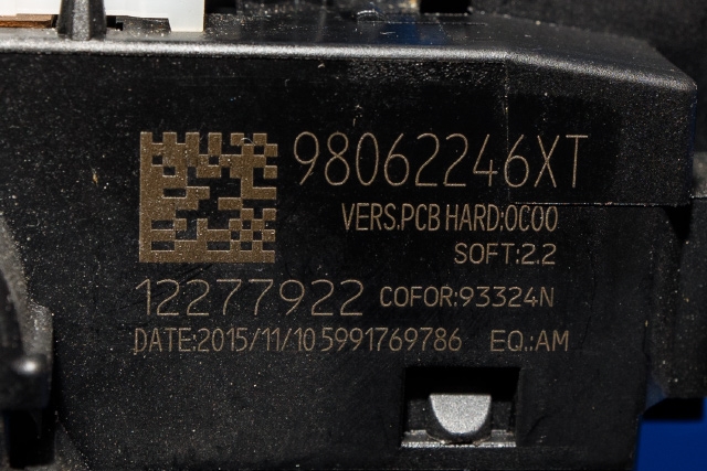 Bryter combi til Peugeot Partner 2015-2019 (Type II, Fase 2)  (PEUGEOT|98 062246 XT|)