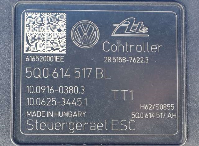 ABS sentral til VW Golf VII 2012-2017 (Fase 1)  (VAG|5Q0 614 517 BL|)