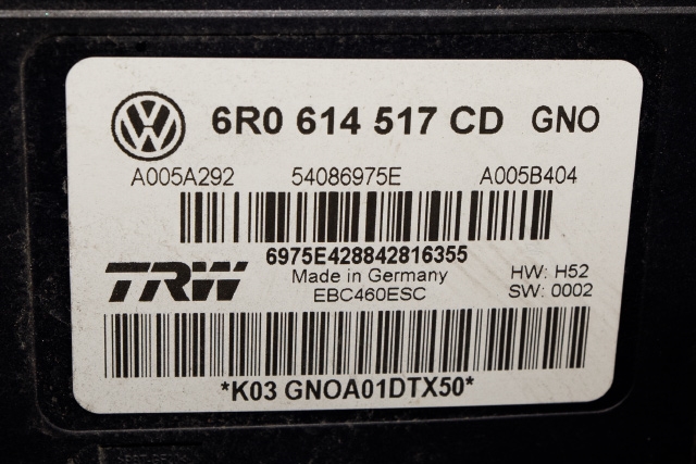 ABS sentral til Škoda Rapid 2012-2019  (VAG|6R0 614 517 CD|)