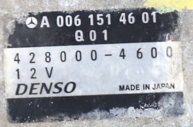 Starter diesel til Mercedes C-Klasse 2007-2011 (Fase 1) (W204) (W204) (DENSO|428000-4600|A 006 151 46 01|)