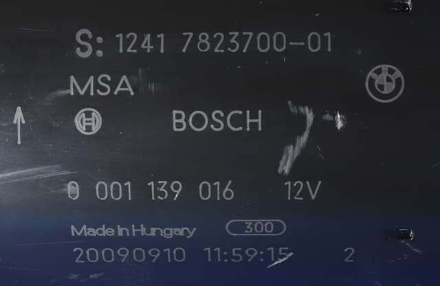 Starter diesel til BMW 1-Serie 2004-2011 (E81/E82/E87/E88) (E81/E82/E87/E88) (BOSCH|0 001 139 016|12.41-7 823 700|)