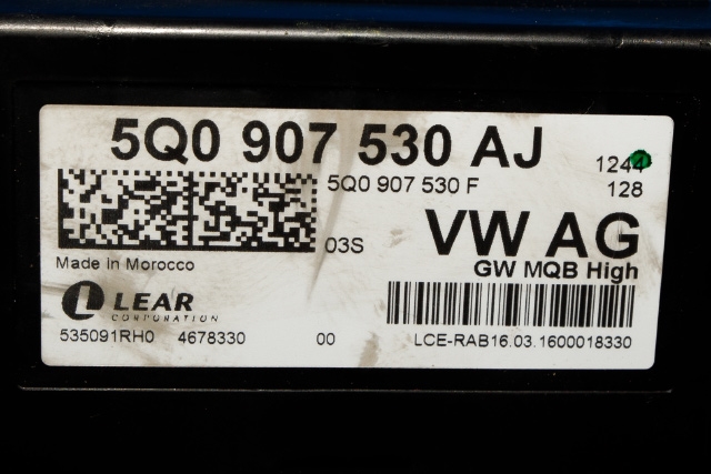 Styreenhet diverse til Škoda Octavia 2013-2016 (Type III, Fase 1)  (VAG|5Q0 907 530 AJ|)