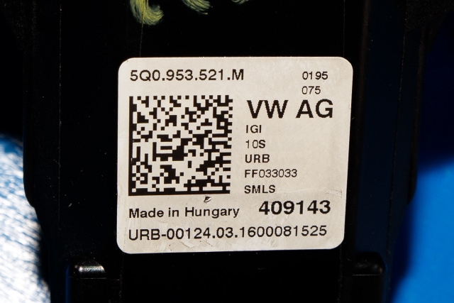 Bryter combi til Škoda Octavia 2013-2016 (Type III, Fase 1) (VAG|5Q0 953 521 M|)
