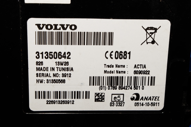Styreenhet diverse til Volvo V40 2012-2019  (VOLVO|31350642|)