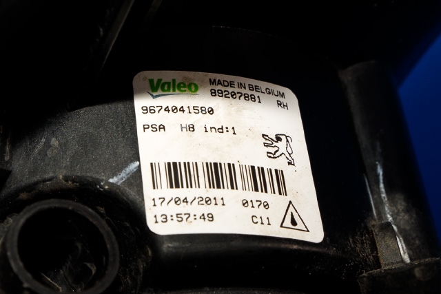 Tåkelykt høyre foran til Peugeot 308 2007-2011 (Type I, Fase 1)  (PEUGEOT|96 740415 80|)