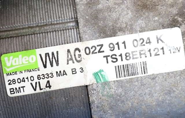 Starter diesel til VW Golf VI 2008-2012  (VALEO|TS18ER121|02Z 911 024 K|)