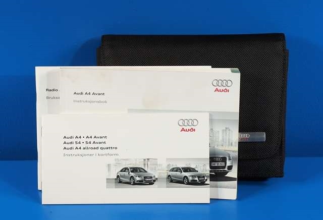 Instruksjonsbok til Audi A4, 2007-2014 (Type IV) (B8) (B8)