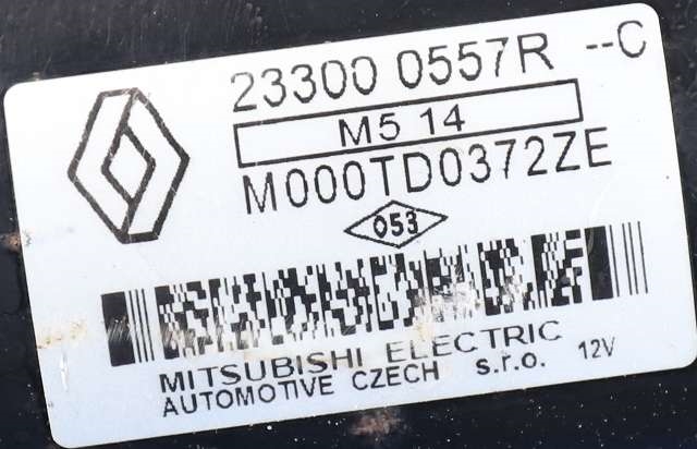 Starter til Renault Megane 2016-->> Type IV  (MITSUBISHI|M000TD0372ZE|2330 00557R|)