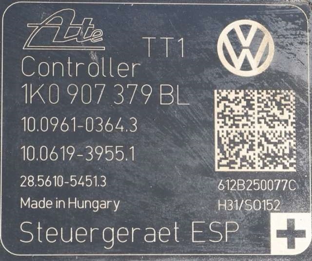 ABS sentral til Škoda Octavia 2009-2013 (Type II, Fase 2)  (VAG|1K0 614 517 DP|)