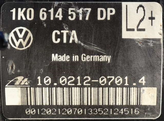 ABS sentral til Škoda Octavia 2009-2013 (Type II, Fase 2)  (VAG|1K0 614 517 DP|)