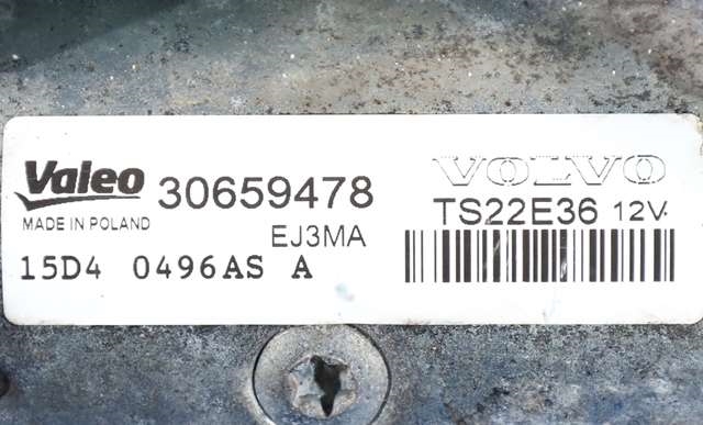 Starter diesel til Volvo V60/V60 CC 2013-2018 (Type I, Fase 2)  (VALEO|TS22E36|30659478|)