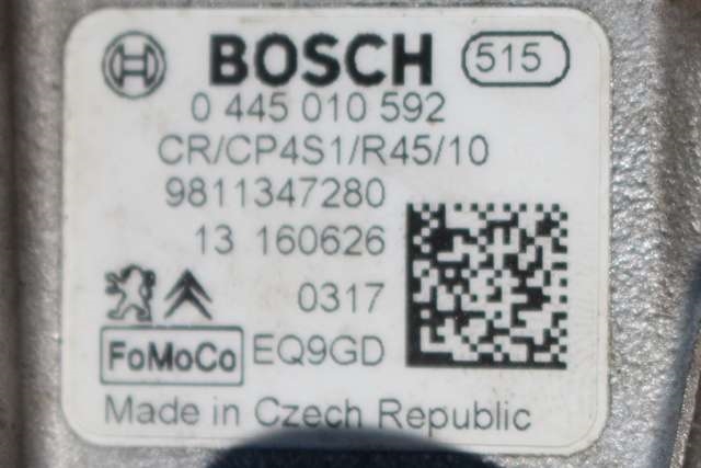 Dieselpumpe til Ford Transit Connect 2013-2018 Type II, Fase 1 (BOSCH|0 445 010 592|98 113472 80|)