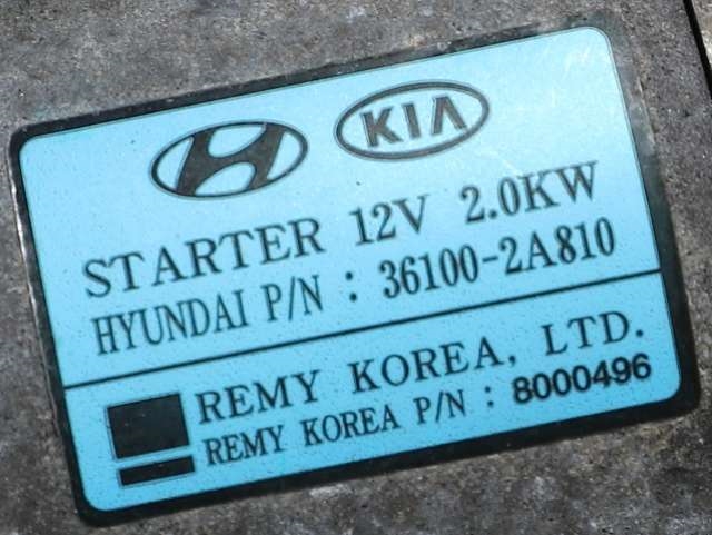Starter diesel til Hyundai i40 2012-2017 (HYUNDAI|36100-2A810|)
