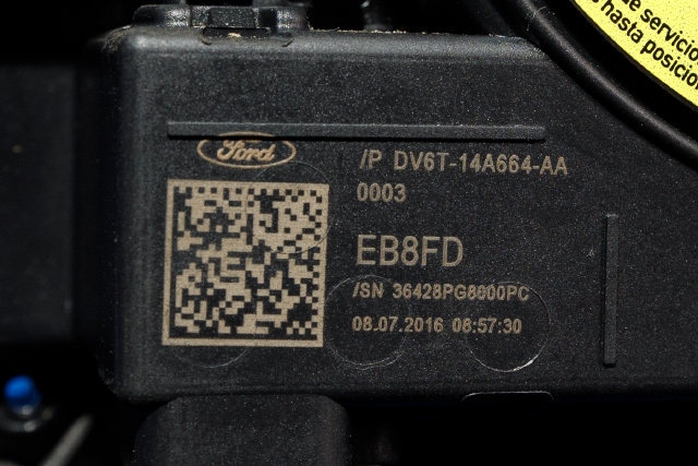 Airbag slepering til Ford Transit Connect 2013-2018 Type II, Fase 1  (FORD|DV6T-14A664-AA|)