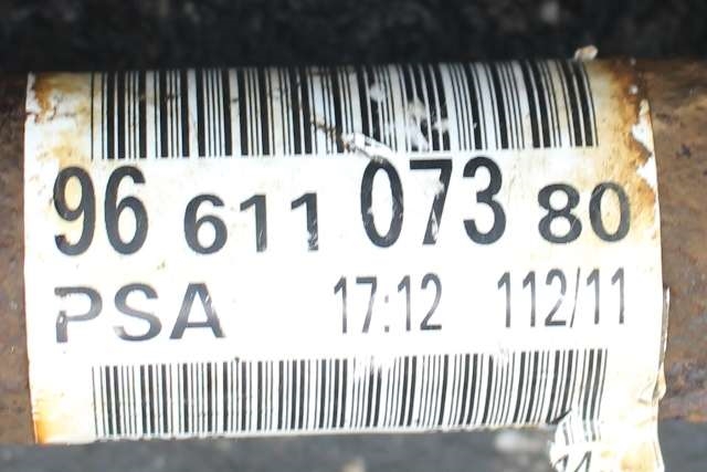 Drivaksel venstre foran, diesel/automat til Peugeot 308 2007-2011 (Type I, Fase 1) (PEUGEOT|96 611073 80|)