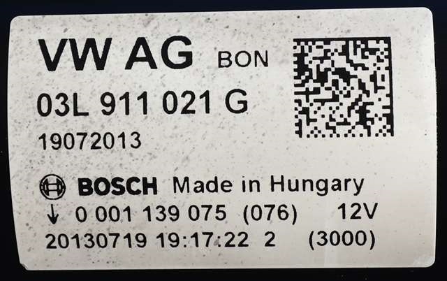 Starter diesel til Audi A4 2007-2014 (Type IV) (B8) (B8) (BOSCH|0 001 139 075|03L 911 021 G|)