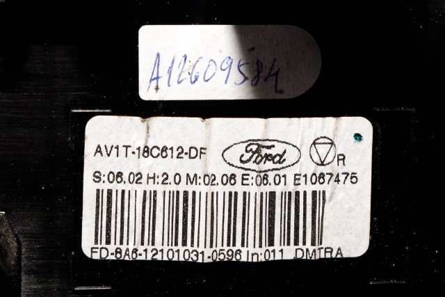 Varmeapparat betjening til Ford B-Max 2012-2017  (FORD|AV1T-18C612-DF|)