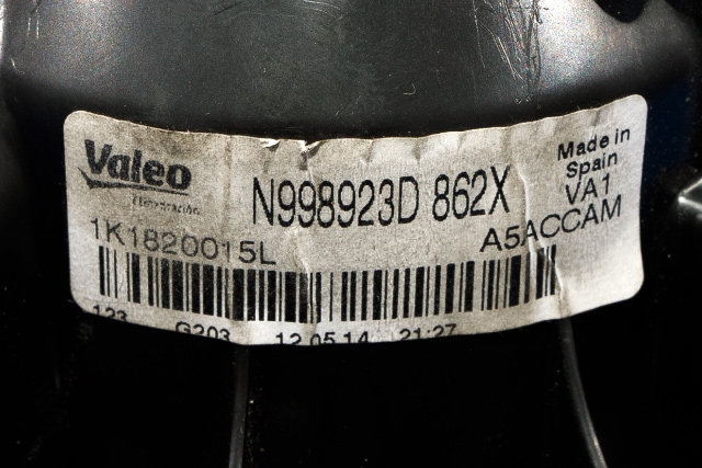 Varmeapparat motor til Audi Q3 2011-2014 (Type I, Fase 1)  (VAG|1K1 820 015 L|)