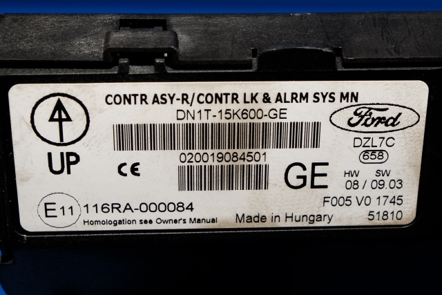 Styreenhet diverse til Ford Fiesta 2013-2017 (Type VI, Fase 2)  (FORD|DN1T-15K600-GE|)