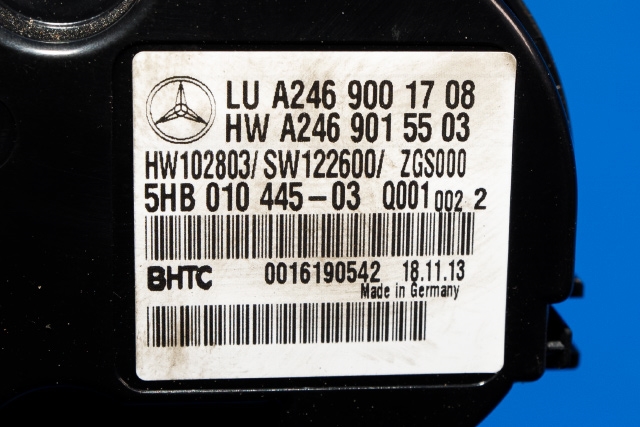 Varmeapparat betjening til Mercedes A-Klasse 2012-2018 (W176) (W176) (HELLA|5HB 010 445-03|A 246 900 17 08|)