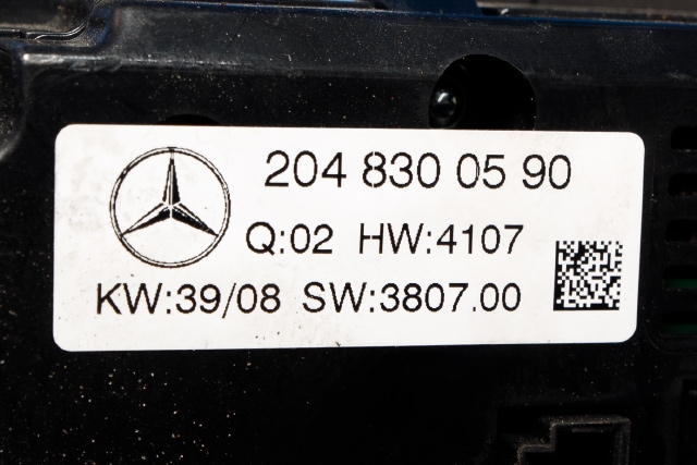 Varmeapparat betjening til Mercedes C-Klasse 2007-2011 (Fase 1) (W204) (W204) (MERCEDES|204 830 05 90|)
