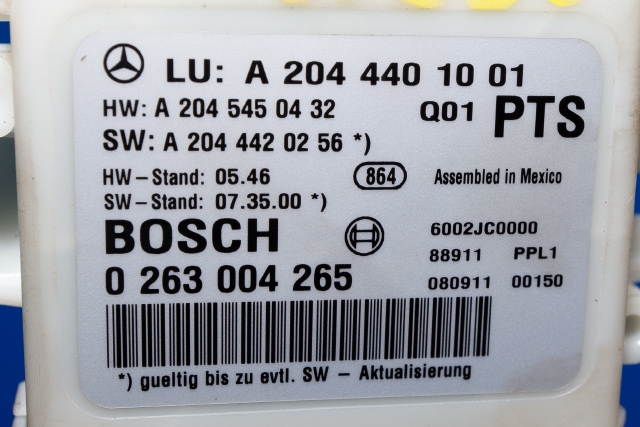 Styreenhet parkering til Mercedes C-Klasse 2007-2011 (Fase 1) (W204) (W204) (MERCEDES|A 204 440 10 01|)