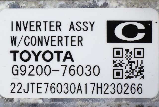 Inverter hybrid til Toyota Auris 2015-2019 (Type II, Fase 2)  (TOYOTA|G9200-76030|)